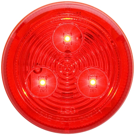 Optronics 3-Led 2.5in. Red Marker/Clearance Light MCL57RB
